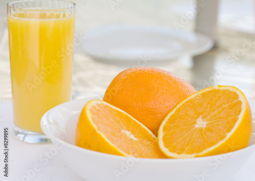 Refreshing Oranges and Juice 