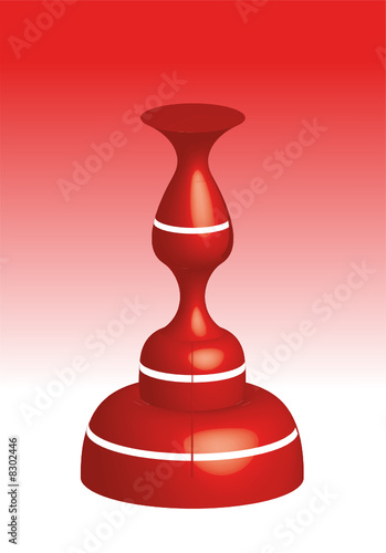 Vase Rouge et Blanc