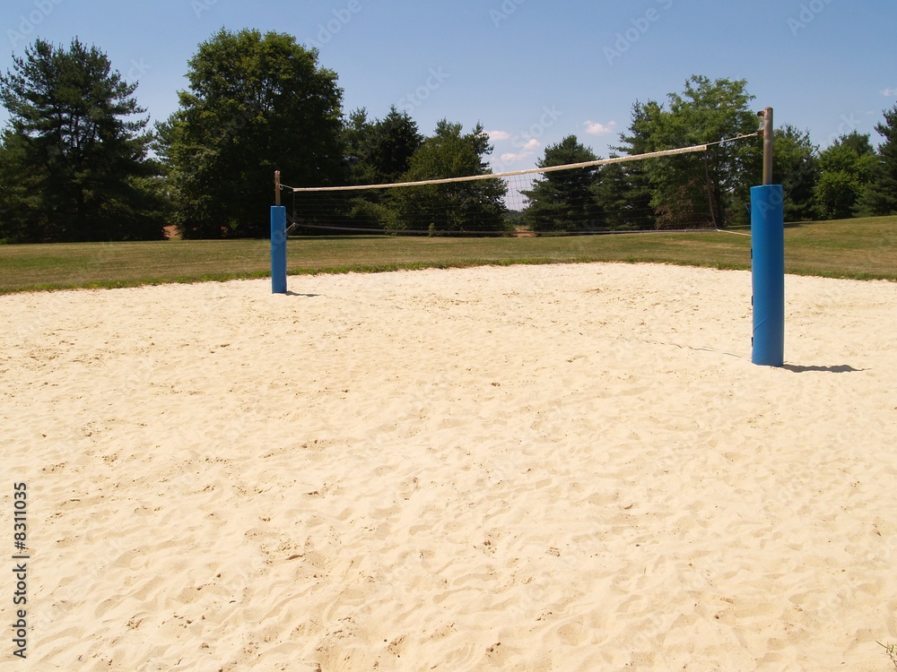 outdoor sand volleyball court