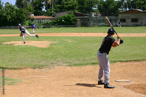 Photography partie de baseball à Cuba