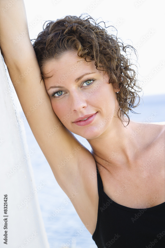 Portrait of young woman. Portrait of young woman.