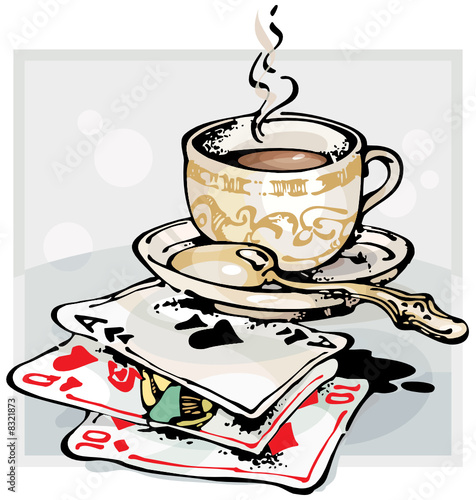 Cup of Coffee and Playing Cards