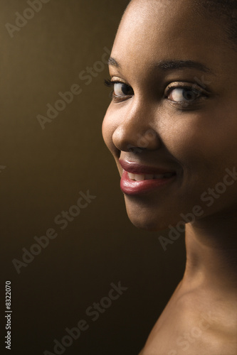 Woman smiling at viewer.