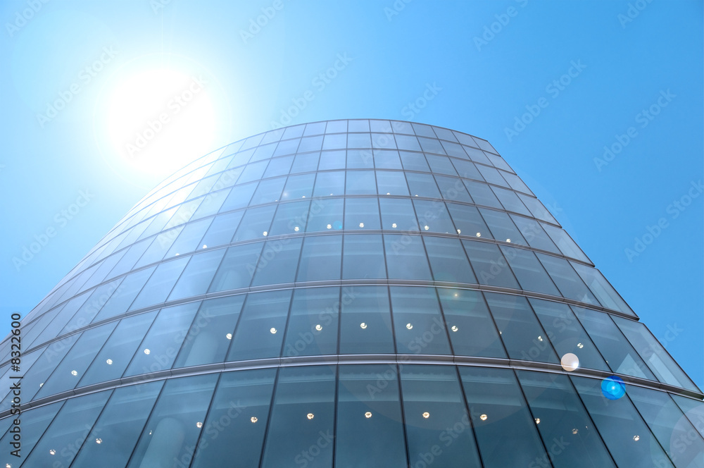 Fototapeta premium Skyscraper building on blue sky