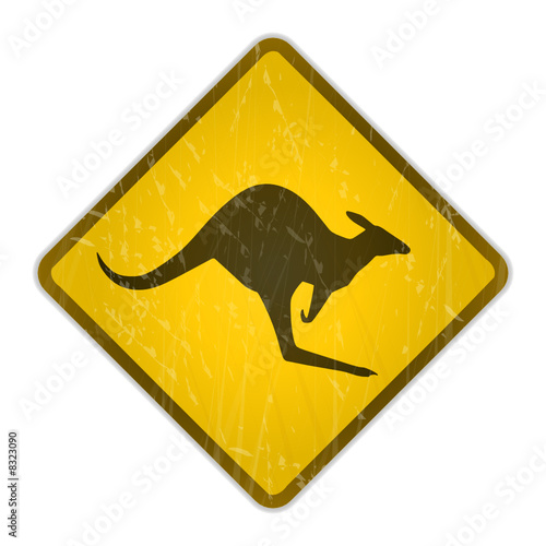 schild känguru