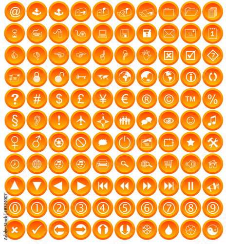 110 Miscellaneous buttons (orange)