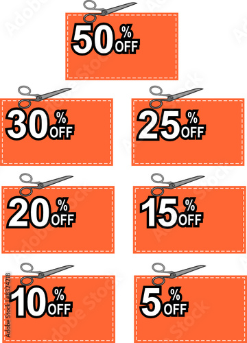 Cut-out discount coupon