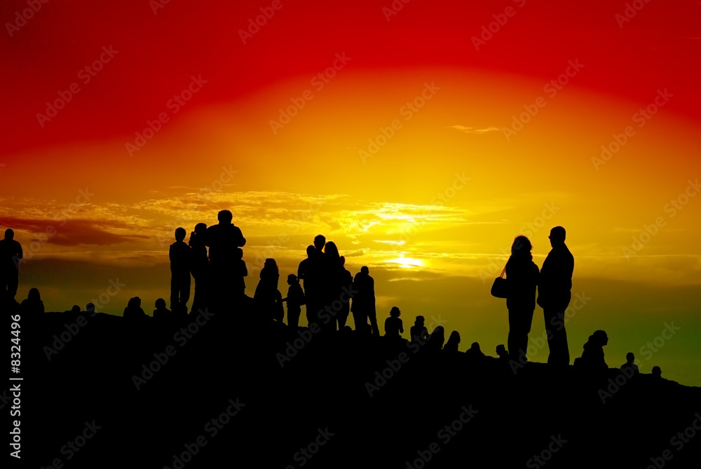 Crowd Against Sunset Crowd Against Sunset