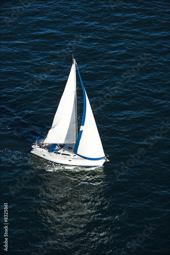 Sailboat sailing. © iofoto