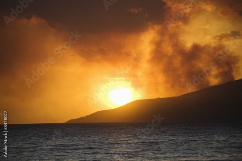 Obraz na plátně Sunset in Hawaii.