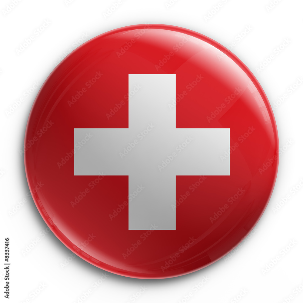 badge - Swiss flag badge - Swiss flag