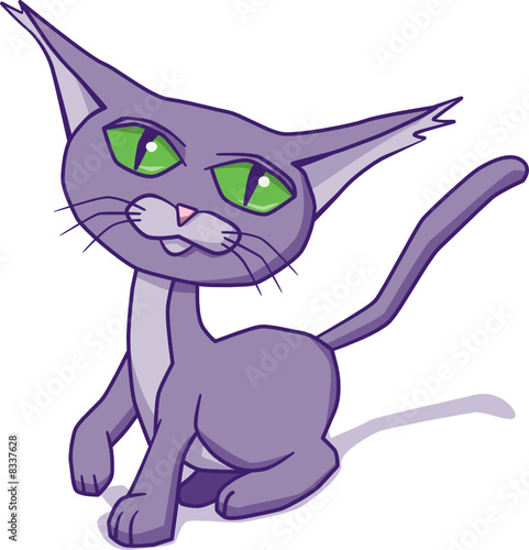 Cartoon kitten