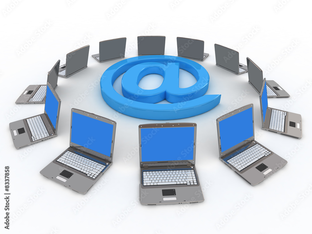 Black notebook and symbol Internet, Еmail Black notebook and symbol Internet, Еmail