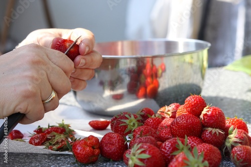 Erdbeeren zubereiten