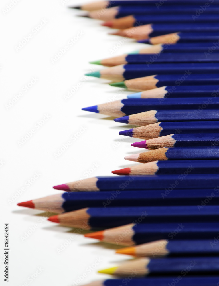 pencils in a row