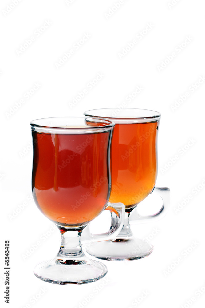 Tea cups (Isolated on white) Tea cups (Isolated on white)