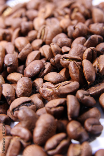 Macro shot of coffee beans (shallow dof)