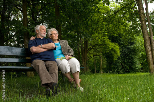 Elderly couple enjoying the view