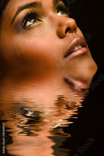 Brown Portrait of Indian woman