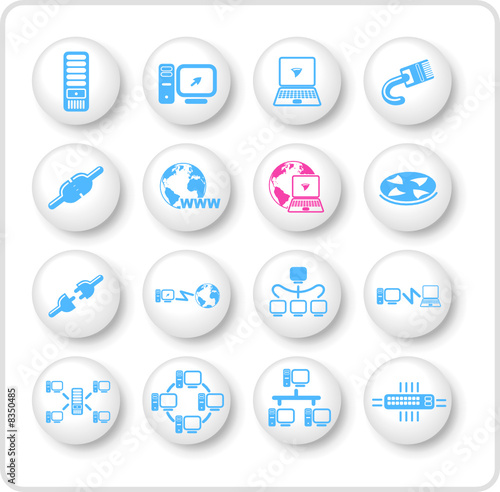 Network vector iconset