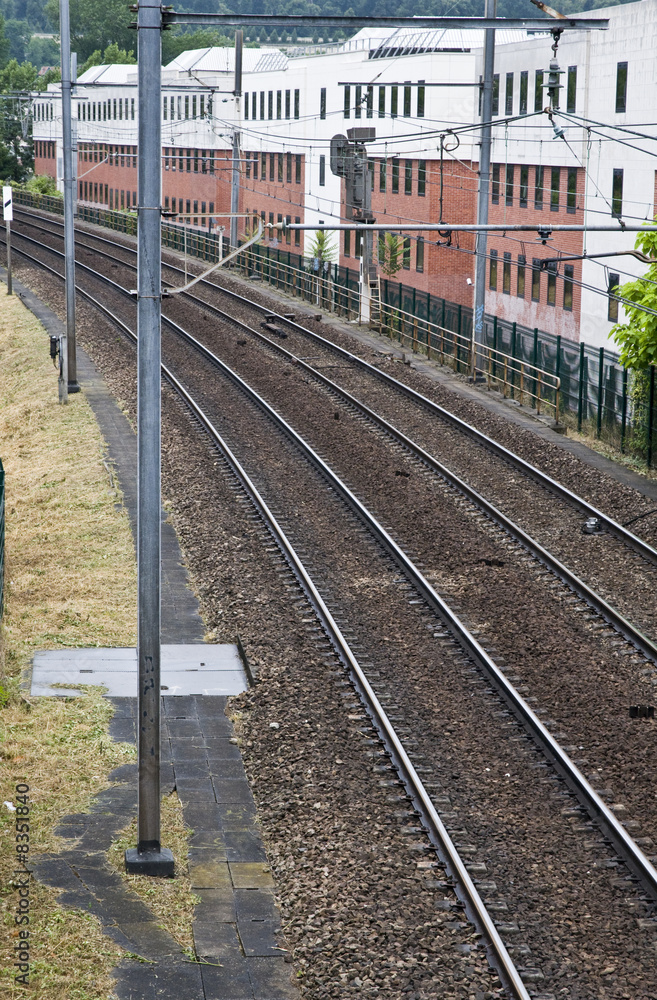 Naklejka premium voie ferrée