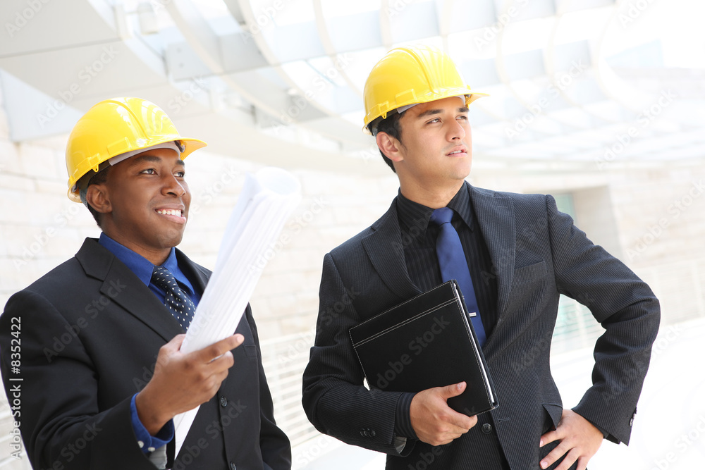 Business Team at Office Construction Site Business Team at Office Construction Site