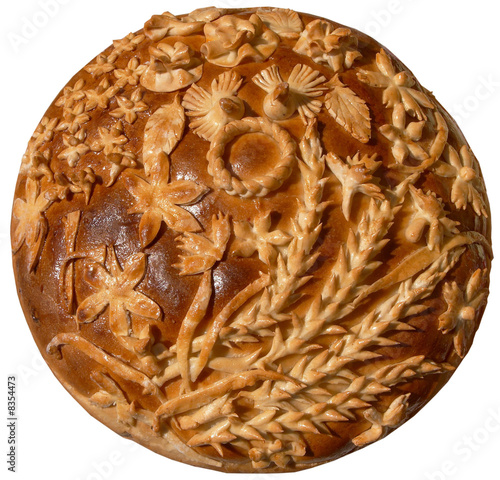 Isolated Ukrainian festive bakery Holiday Bread