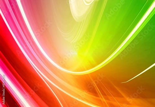 Colorful 3D Rendered Fractal - Abstract Background