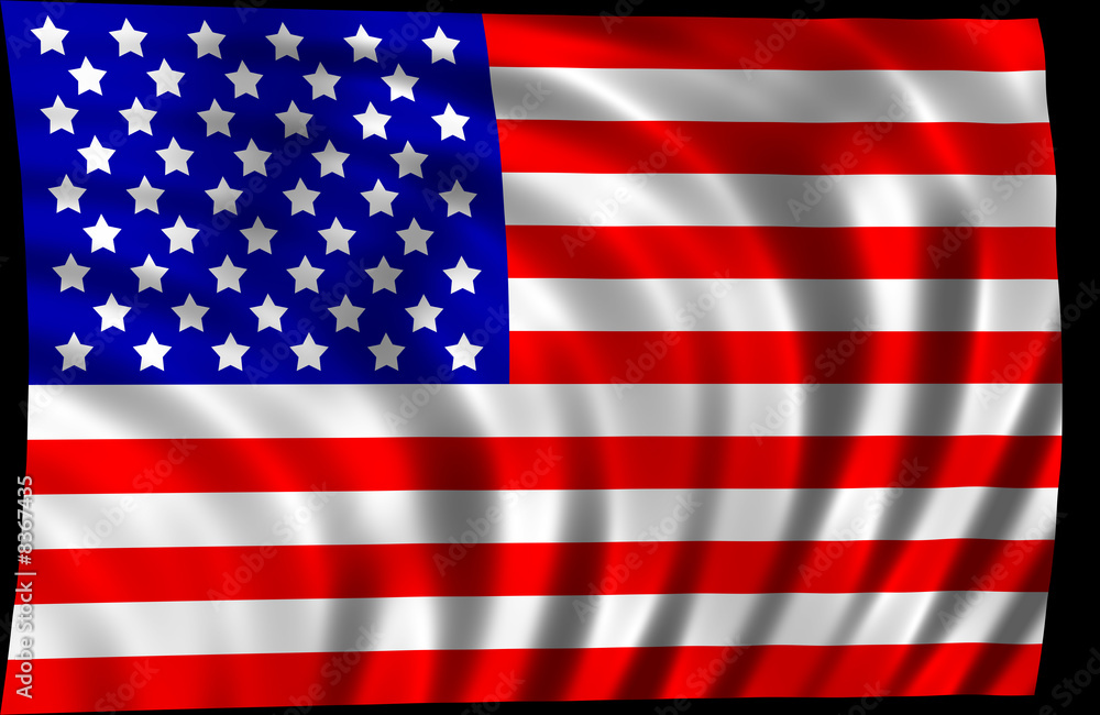 Naklejka premium American flag