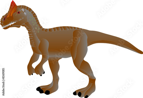 vector - Dinosaur on the white background