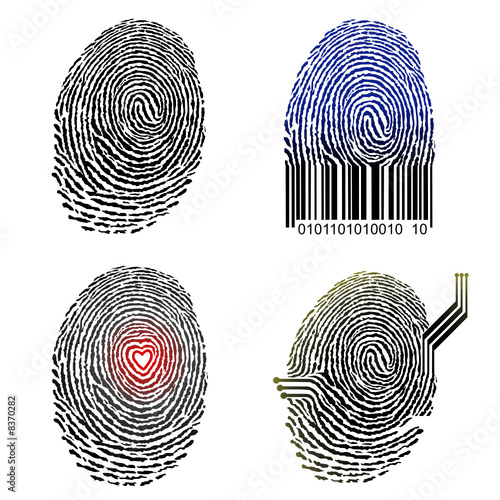 Vector illustration of Fingerprint concept.