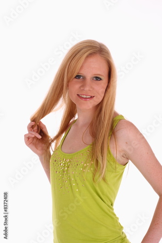 Wallpaper Mural Young pretty teenager posing Torontodigital.ca