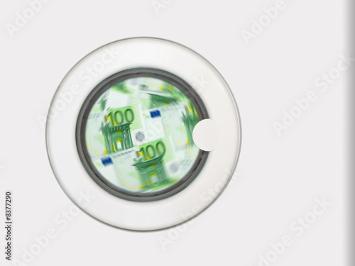 Money in washing machine