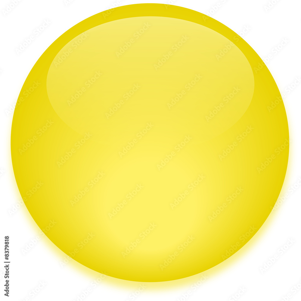 Glassy Button (yellow)