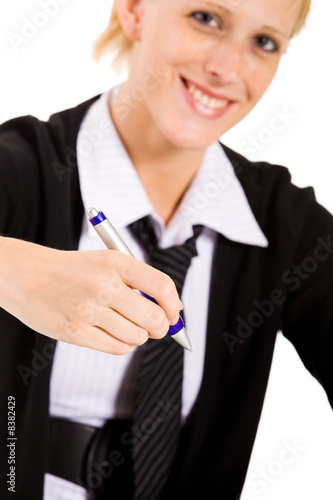 Business woman wants to write © DNF-Style