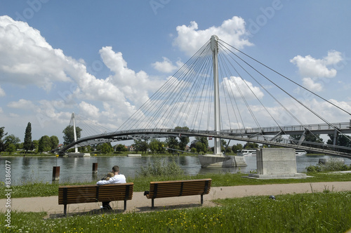 passerelle sur le rhin à strasbourg