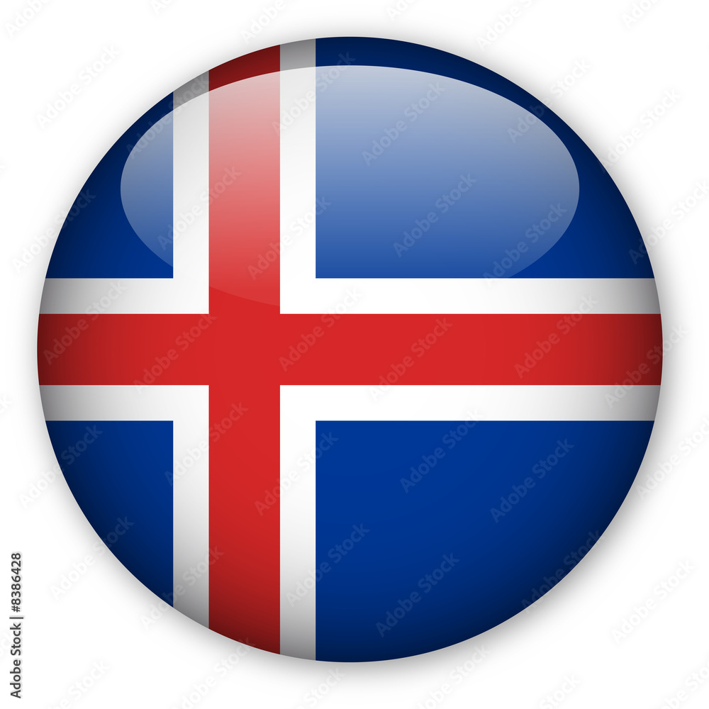 Iceland flag button Iceland flag button