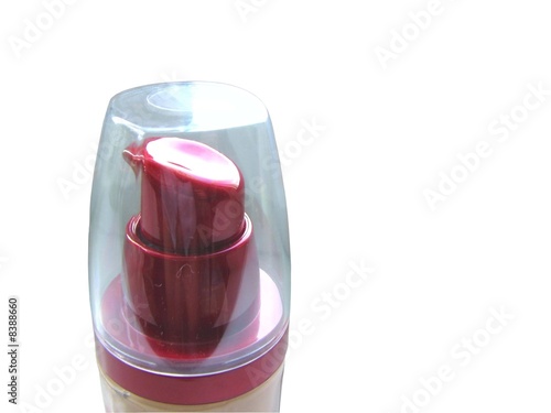 Foto cosmetic container on white backgrownd