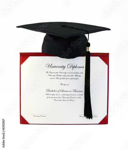 Diploma and Cap