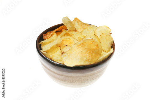 Bowl of kettle chips