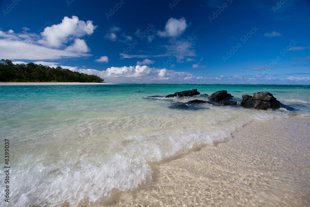 ile maurice mer turquoise plage océan indien paradis tropique