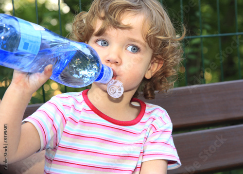 She is thirsty