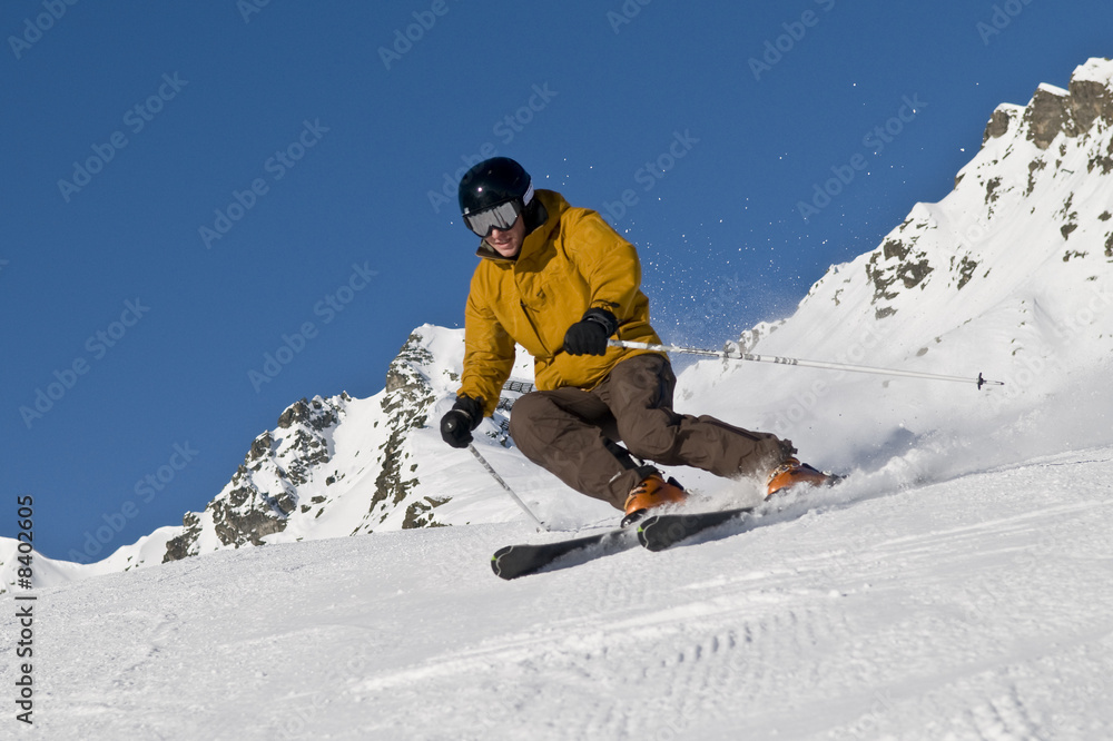 Carven auf perfekter Piste