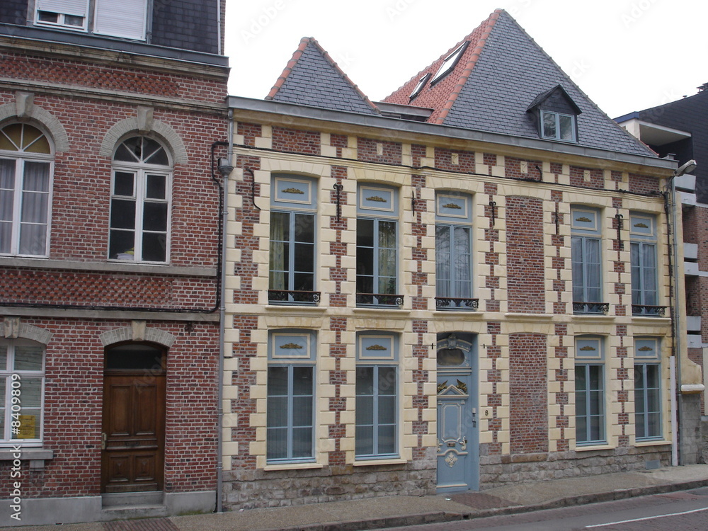 Habitat traditionnel à Arras (Pas-de-Calais)