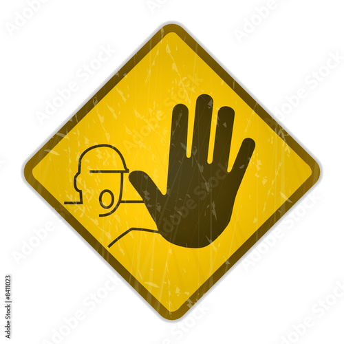 schild zutritt verboten