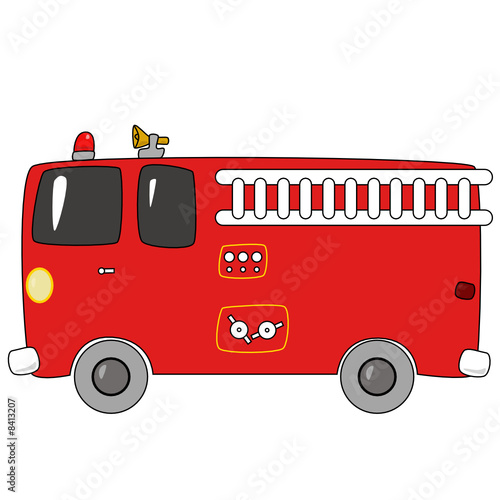 Cartoon firetruck