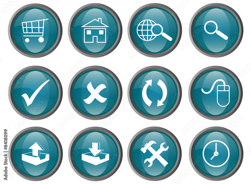 Web buttons (blue) Web buttons (blue)