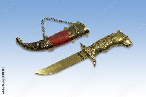 Traditional Dagger including very high detailed clipping path photo
