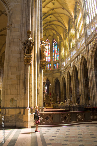 beautiful cathedral in prag, czech republic photo