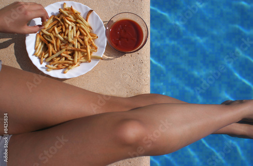 fries at the pool